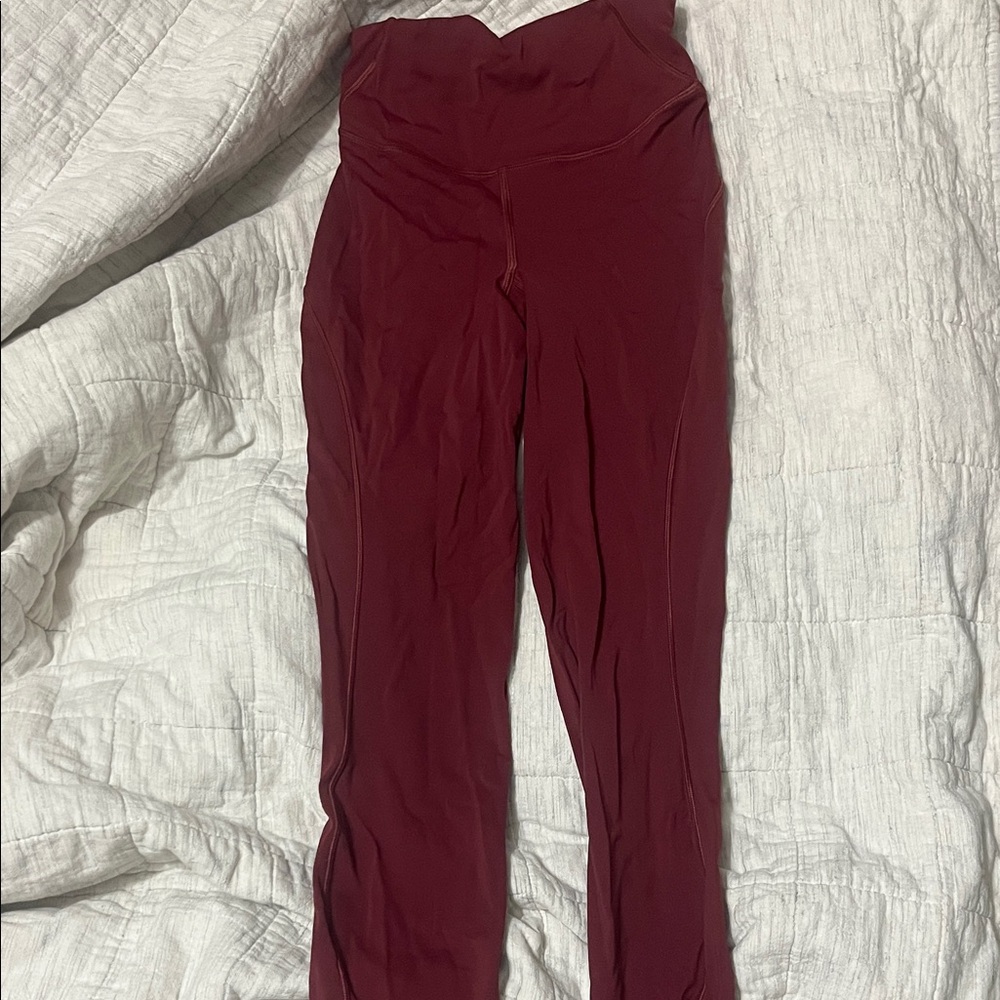 lululemon athletica Burgundy Leggings